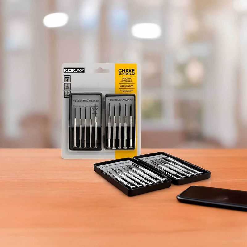 Kit 11 Mini Chaves de Precisão Para Eletrônica - KOKAY