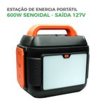 Fonte de Energia Portátil 600W - 127V