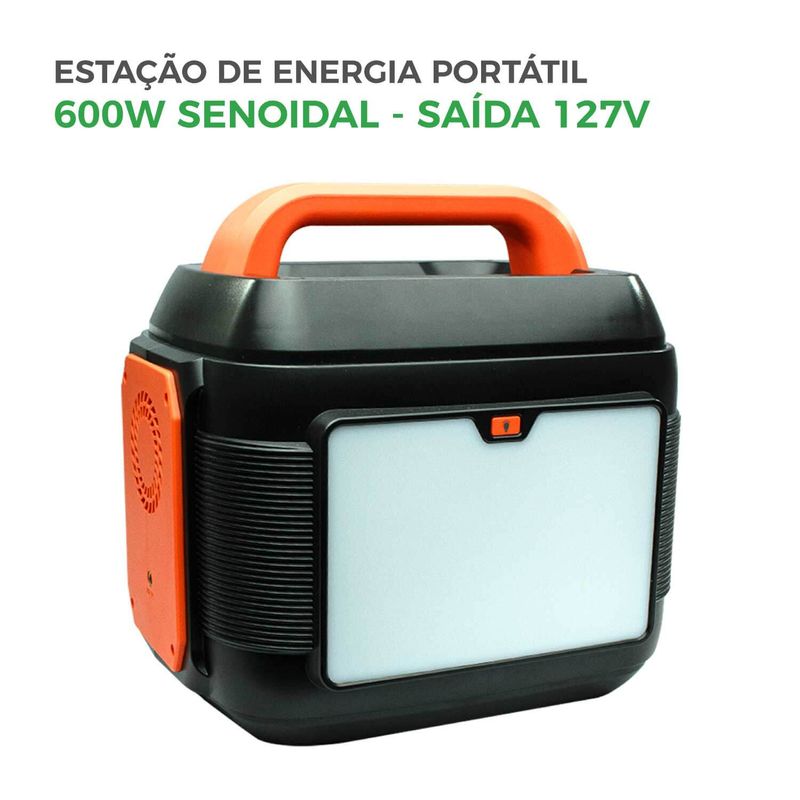 Fonte de Energia Portátil 600W - 127V
