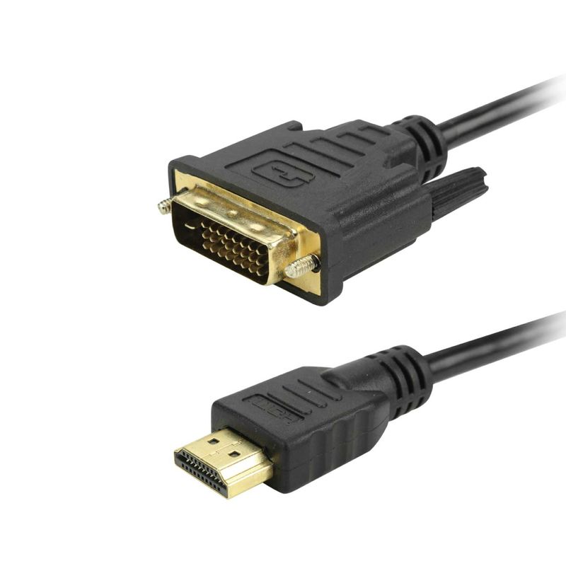 Cabo Hdmi x Dvi-d 24+1 - 1080p Plug Ouro