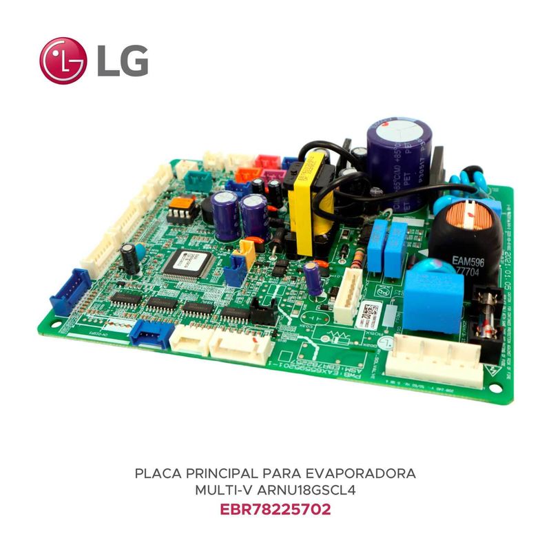 Placa Principal Ar LG MultiV CRNU18 ARNU18 EBR78225702