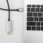 Cabo Adaptador Usb C para Displayport Macho 4k 60hz 1.8 Metros - 5+