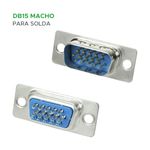 10x Conector Db15 Macho Para Solda Fio Svga Serial - 5+