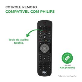 Controle Remoto Tv Toda Linha Pfl Pfg Pug Função Smart
