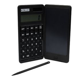 Calculadora Dobrável 10 Dígitos Com Tablet De Escrita Em Lcd - KOKAY