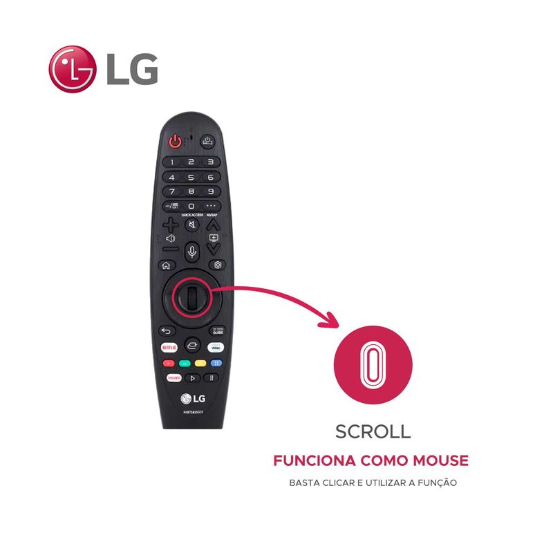 Controle Smart Tv LG Comando de Voz MR22GN NFC Original