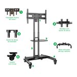 Suporte North Bayou AVA1500-60-1P de Chão TV/Monitor 32 a 65