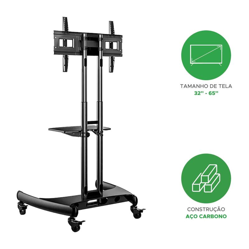 Suporte North Bayou AVA1500-60-1P de Chão TV/Monitor 32 a 65