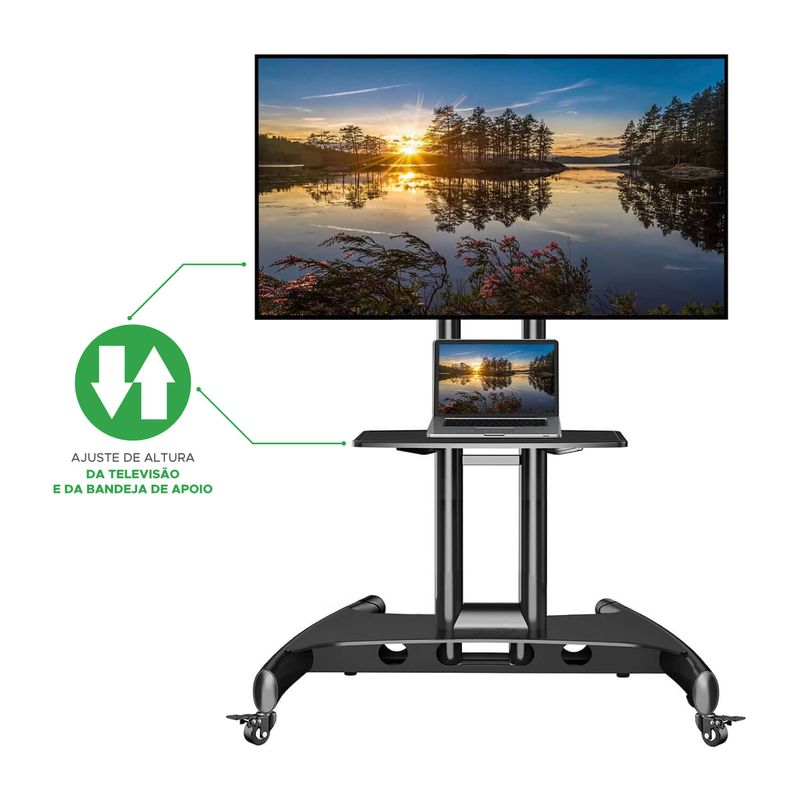 Suporte North Bayou AVA1500-60-1P de Chão TV/Monitor 32 a 65