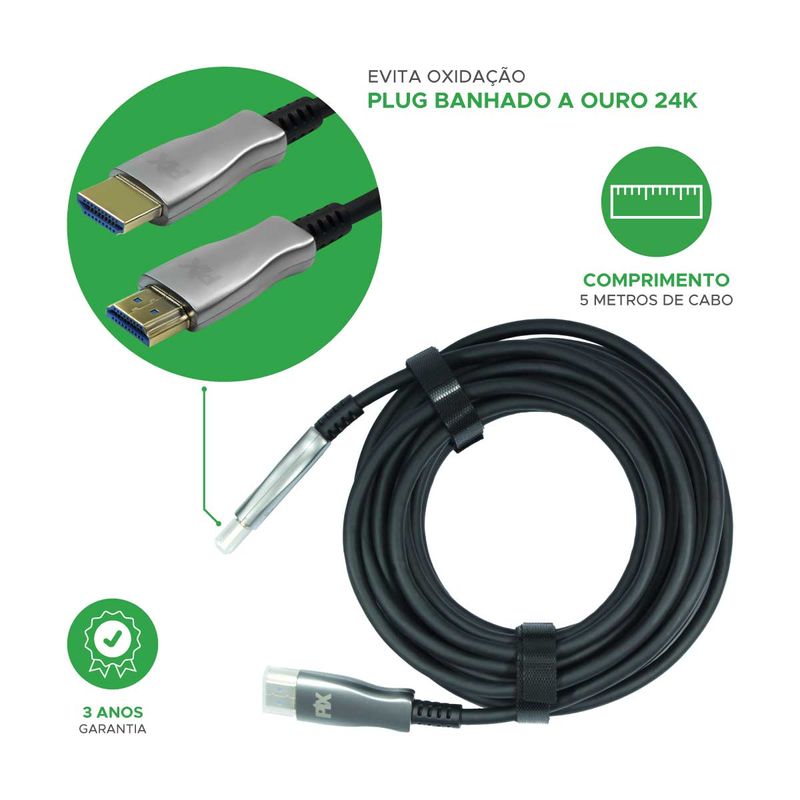 Cabo Hdmi UltraHD 8k 2.1 Hdr Dinâmico - PIX