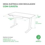Mesa Elétrica Motorizada Para Desktop Regulável Até 80kg