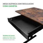 Mesa Elétrica Motorizada Para Desktop Regulável Até 80kg