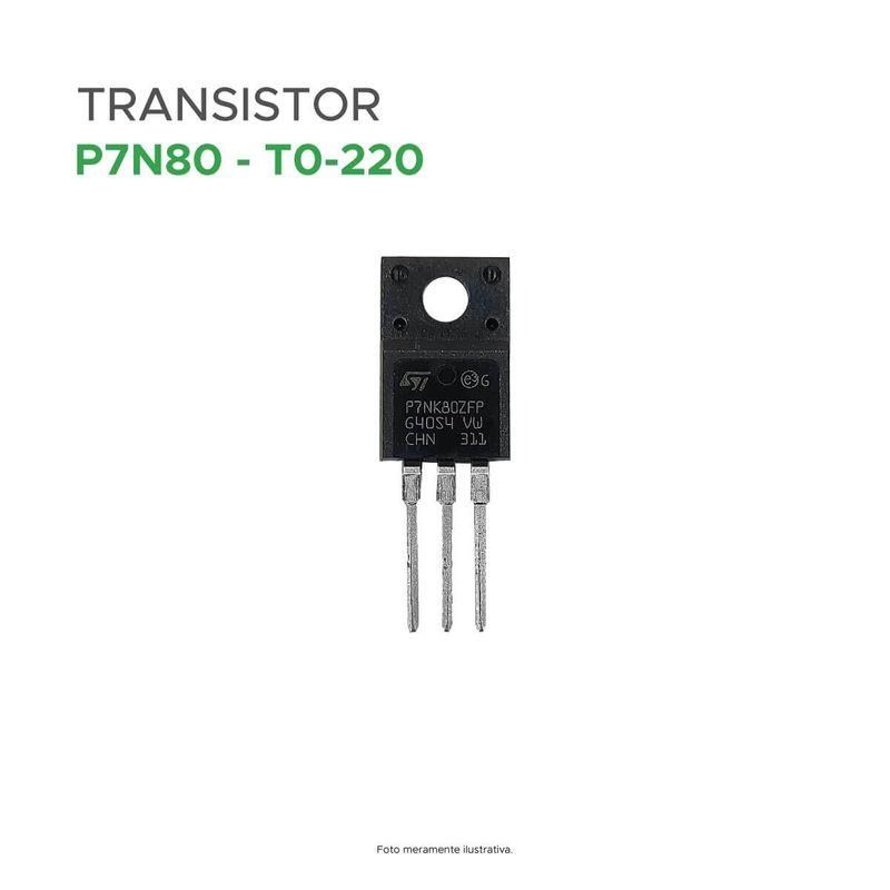 Transistor P7nk80 = P 7Nk80 = P7nk80zfp - Isolado To220