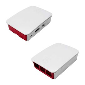 Case de Proteção Modelo B - Caixa Plástica Branco e Vermelho